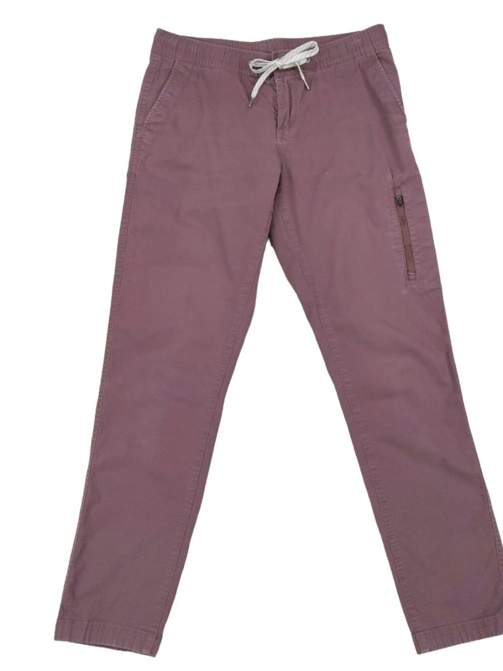 Vuori Ripstop Rock Climbing Pants Womens Small, Drawstring Maroon Stretch Canvas